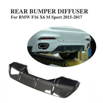 Гоночный Диффузор Заднего Бампера из Углеродного волокна, Спойлер для BMW X6 F16 xDrive35i xDrive50i M Sport Utility 4-Дверный 2015-2017