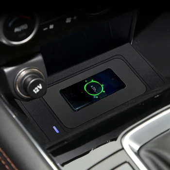 для Mazda CX-5 CX5 2017-2022 Автомобильный Сотовый Мобильный Телефон Смартфон 15 Вт Быстрая Беспроводная Зарядная Панель Аксессуары 1 Комплект