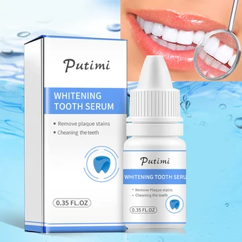 Эссенция для Отбеливания зубов PUTIMI Сыворотка Эффективно Удаляет Пятна От зубного налета, Отбеливающее Чистящее средство для Гигиены полости рта