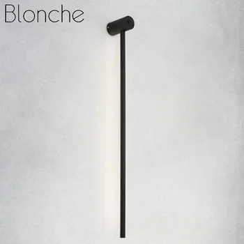Современный Настенный светильник Blonche LED Настенное бра в Минималистичном Стиле, Освещение для Прикроватной Тумбочки, Гостиной, Креативного Прохода, Черные Светильники в стиле Лофт