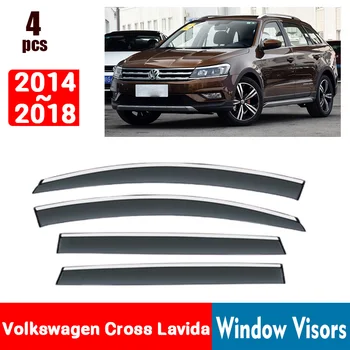 Для Volkswagen VW Cross Lavida 2014-2018 Оконные Козырьки Защита от Дождя Окна Дождевик Дефлектор Тент Щит Вентиляционная защита