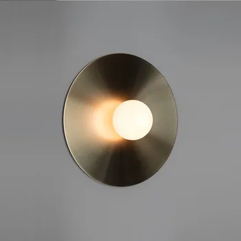 Скандинавский металлический настенный светильник, креативная минималистичная светодиодная лампа в стиле постмодерн, художественная прикроватная лампа для спальни, настенный светильник для кабинета, внутренний настенный светильник