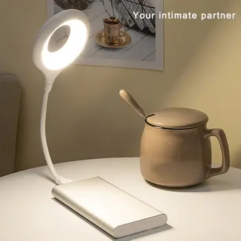Новая Портативная настольная лампа USB Разъем Свободно Складывающаяся светодиодная лампа Без Мерцания Мягкий свет Экономия Энергии Защита глаз От Близорукости