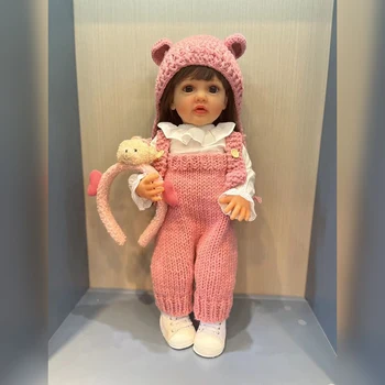 55 см Бетти, силиконовая кукла-Реборн во все тело, водонепроницаемая кукла для новорожденных девочек, реалистичная мягкая кукла-младенец