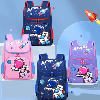 Школьная сумка с принтом астронавта для мальчиков 1-3 классов, школьные ранцы для начальной школы, рюкзак большой емкости для девочек 6 классов