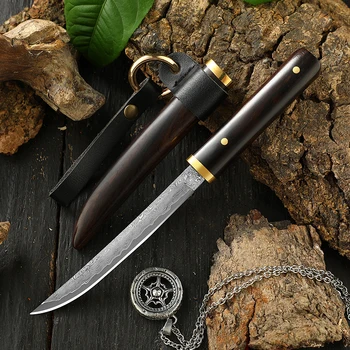 Индивидуально популярная дамасская сталь, сталь VG10, Уличный нож, Портативный Нож, Фруктовый нож, Нож для мяса, изысканная коллекция Sharp Kn